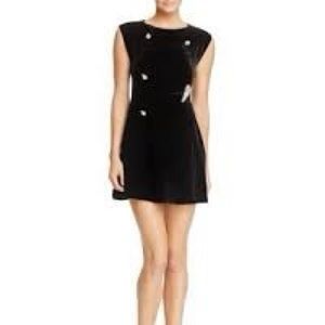 New with Tag. Sandro Velvet Navy Dress, size 1